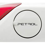 Petrol Sticker for Car Fuel Tank, Branded self Adhesive Vinyl Sticker(12cm X 2cm) Black