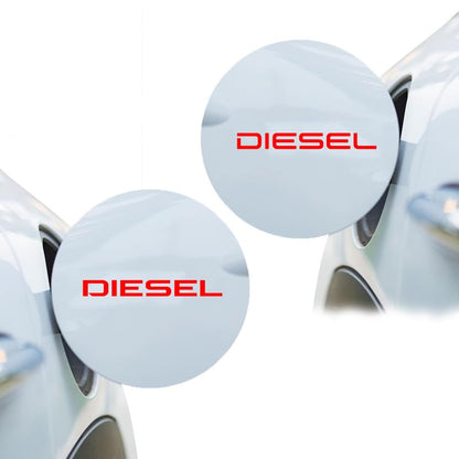 Diesel Decal for Car Tank Cap, Long-Lasting Waterproof Vinyl Sticker 1 Pack, 2 Pieces (Black)