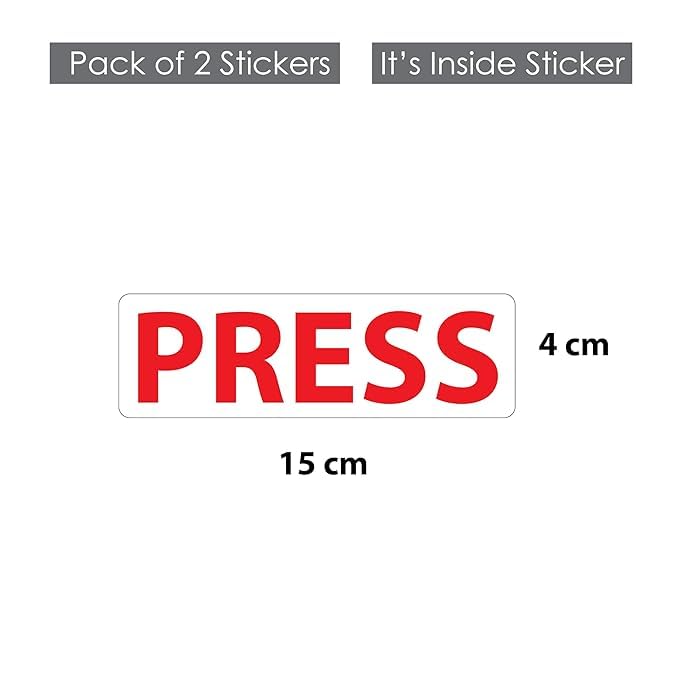 shivoid® professional press-on car window stickers - 15x4 cm, pack of 2 | premium durable inside car decals for customization