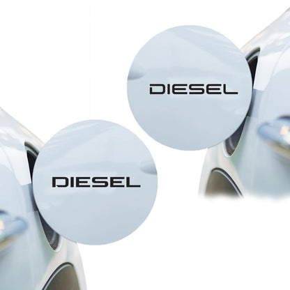 Diesel Decal for Car Tank Cap, Long-Lasting Waterproof Vinyl Sticker 1 Pack, 2 Pieces (Black)