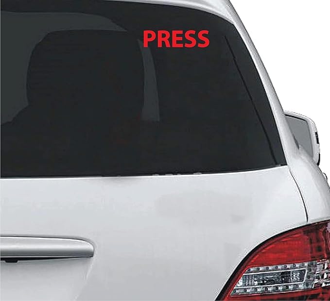 shivoid® professional press-on car window stickers - 15x4 cm, pack of 2 | premium durable inside car decals for customization