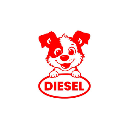 Diesel Decal for Car Tank Cap, Long-Lasting Waterproof Vinyl Sticker 1 Pack, 2 Pieces (Black) M6
