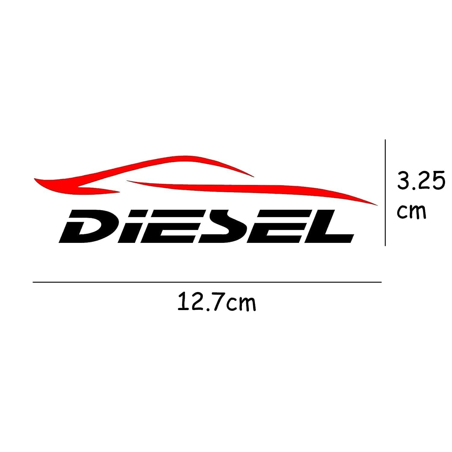 MAYJAI Diesel Car Sticker, Red