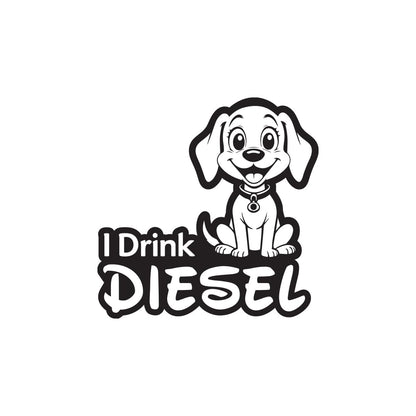 Diesel Decal for Car Tank Cap, Long-Lasting Waterproof Vinyl Sticker 1 Pack, 2 Pieces (Black) M5