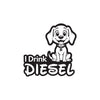 Diesel Decal for Car Tank Cap, Long-Lasting Waterproof Vinyl Sticker 1 Pack, 2 Pieces (Black) M5