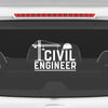 Civil Engineer Sticker for Car - Professional Decal for Vehicles