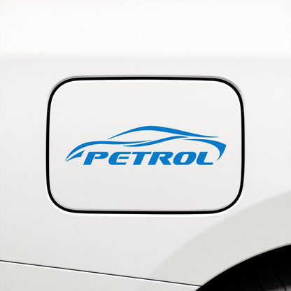 Petrol Sticker for Car – Decal for Petrol-Only Vehicle, Waterproof & Durable Vinyl Label, Size 12.5 x 3 cm (Pack of 1) (White)