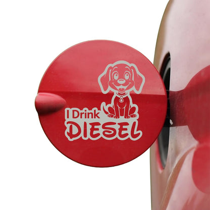 Diesel Decal for Car Tank Cap, Long-Lasting Waterproof Vinyl Sticker 1 Pack, 2 Pieces (Black) M5