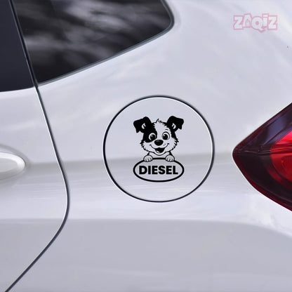 Diesel Decal for Car Tank Cap, Long-Lasting Waterproof Vinyl Sticker 1 Pack, 2 Pieces (Black) M6