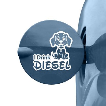Diesel Decal for Car Tank Cap, Long-Lasting Waterproof Vinyl Sticker 1 Pack, 2 Pieces (Black) M5