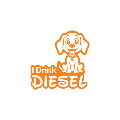 Diesel Decal for Car Tank Cap, Long-Lasting Waterproof Vinyl Sticker 1 Pack, 2 Pieces (Black) M5