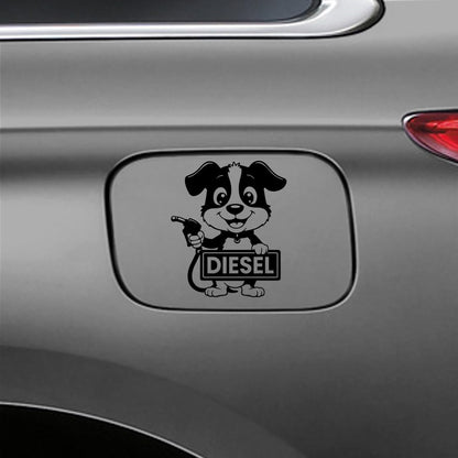 Diesel Decal for Car Tank Cap, Long-Lasting Waterproof Vinyl Sticker 1 Pack, 2 Pieces (Black) M4