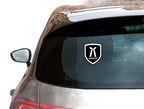 Advocate Emblem of Honor Window Sticker, Black & White 5.5 inch | Advocate Lawyer Sign Logo Sticker Pack of 2 Waterproof Vinyl Stickers Comaptible for Cars and Two Wheelers