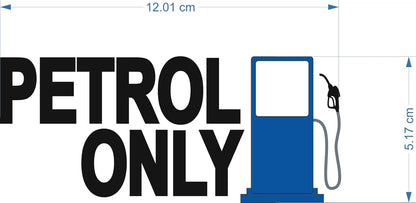 3D Petrol Logo UV DTF Sticker for Car Fuel Tank – Model