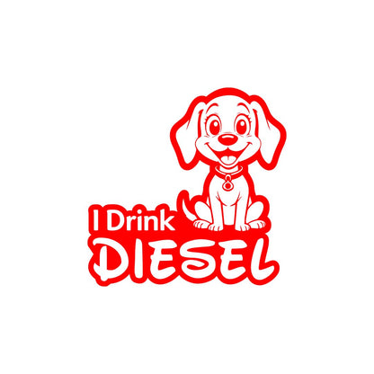 Diesel Decal for Car Tank Cap, Long-Lasting Waterproof Vinyl Sticker 1 Pack, 2 Pieces (Black) M5