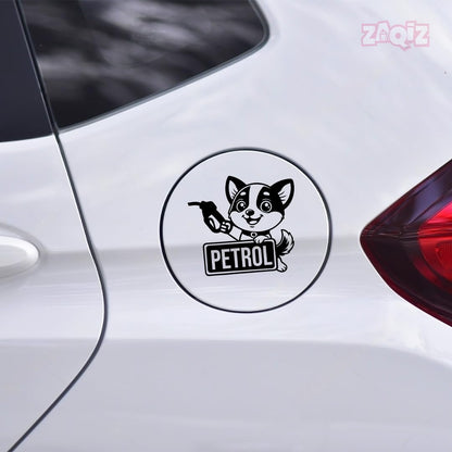 Bright Petrol Sticker for Car Fuel Cap (Black)