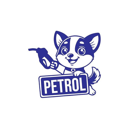 Bright Petrol Sticker for Car Fuel Cap (Black)