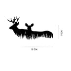 Animal Deer Car Sticker and Other Vehicle 19 נ9 CM Black