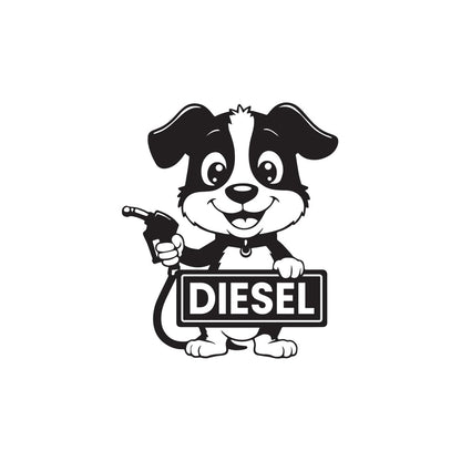 Diesel Decal for Car Tank Cap, Long-Lasting Waterproof Vinyl Sticker 1 Pack, 2 Pieces (Black) M4