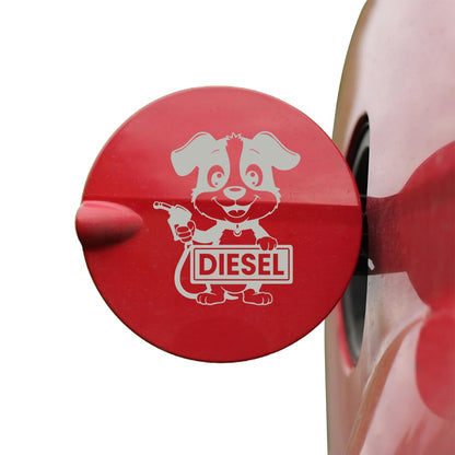 Diesel Decal for Car Tank Cap, Long-Lasting Waterproof Vinyl Sticker 1 Pack, 2 Pieces (Black) M4