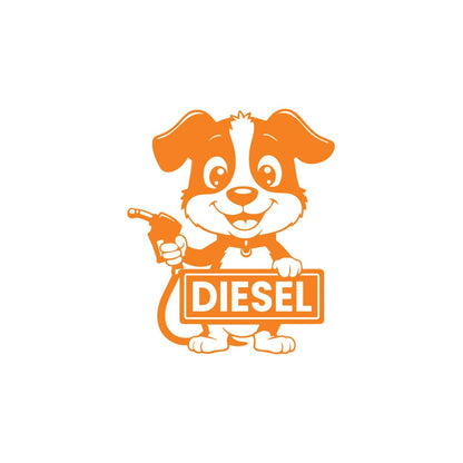 Diesel Decal for Car Tank Cap, Long-Lasting Waterproof Vinyl Sticker 1 Pack, 2 Pieces (Black) M4