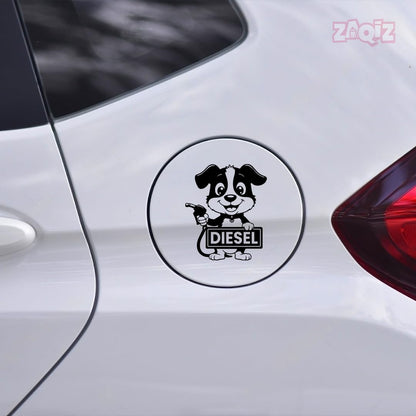 Diesel Decal for Car Tank Cap, Long-Lasting Waterproof Vinyl Sticker 1 Pack, 2 Pieces (Black) M4