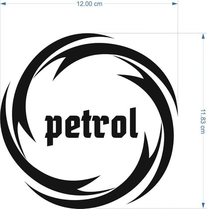 3D Petrol Logo UV DTF Sticker for Car Fuel Tank – Model