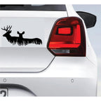 Animal Deer Car Sticker and Other Vehicle 19 נ9 CM Black