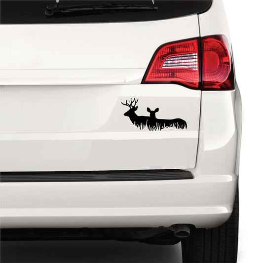 Animal Deer Car Sticker and Other Vehicle 19 נ9 CM Black