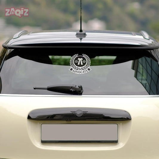 Advocate Emblem of Honor Window Sticker, Durable Vinyl, Black & White Design Set of 2