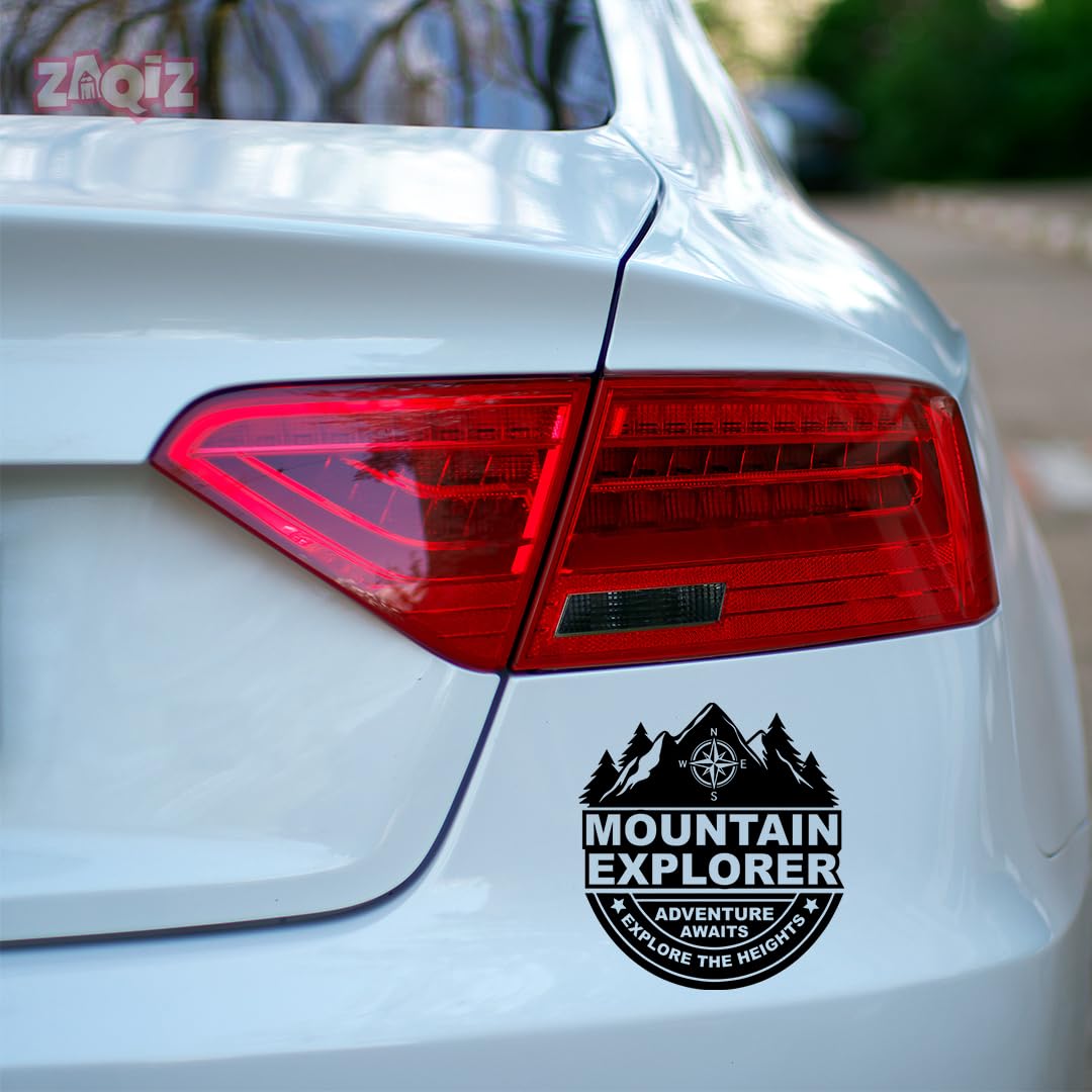 take the trails adventure sticker – creative vinyl for cars, bikes, and travel vehicles (black)