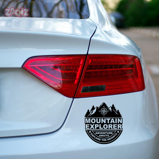 Take The Trails Adventure Sticker – Creative Vinyl for Cars, Bikes, and Travel Vehicles (Black)