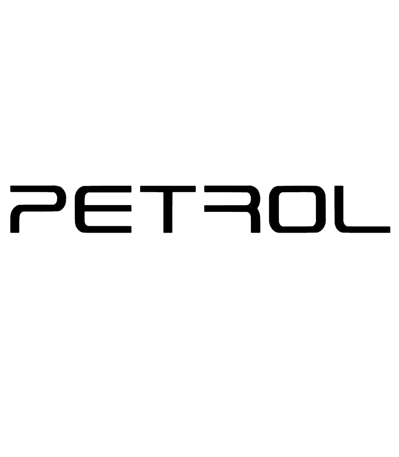 Petrol Sticker for Car Fuel Tank, Branded self Adhesive Vinyl Sticker(12cm X 2cm) Black