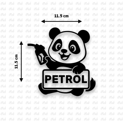 Petrol Sticker for Car – Petrol Sticker for All Model Cars, Waterproof, Stylish car Sticker, Size 11.5x11.5 cm (Pack of 1) (Black)