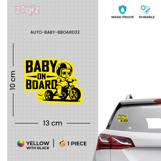 Baby on Board Safety Notice Window Sticker for Vehicle