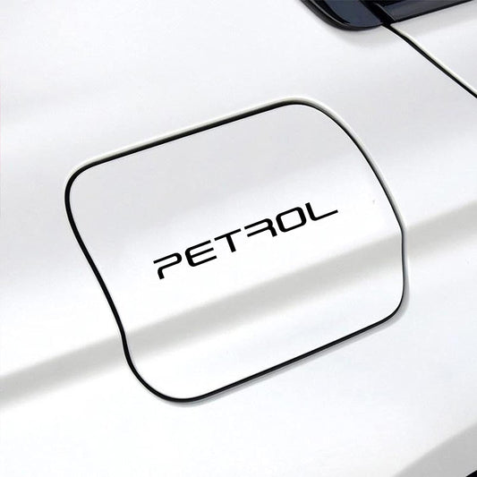 Petrol Sticker for Car Fuel Tank, Branded self Adhesive Vinyl Sticker(12cm X 2cm) Black