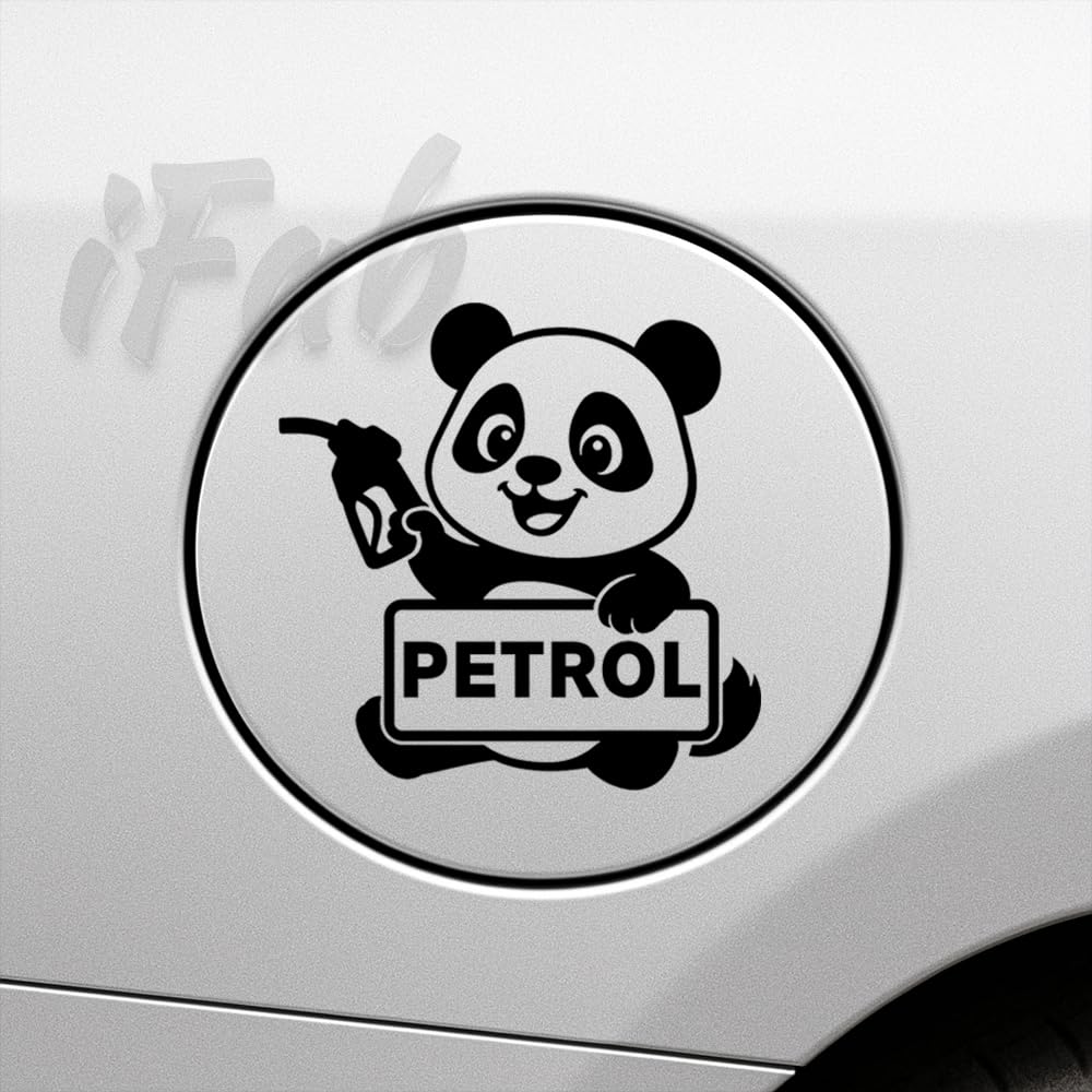 petrol sticker for car – petrol sticker for all model cars, waterproof, stylish car sticker, size 11.5x11.5 cm (pack of 1) (black)