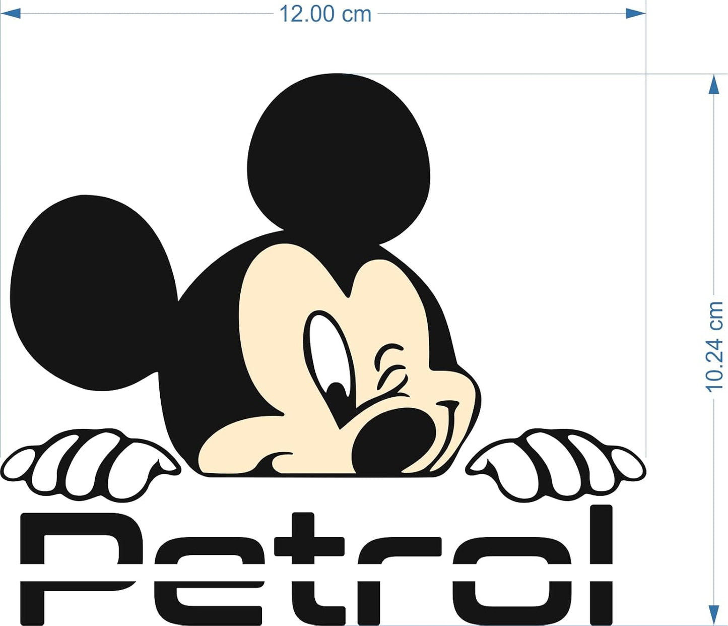 3d petrol logo uv dtf sticker for car fuel tank – model