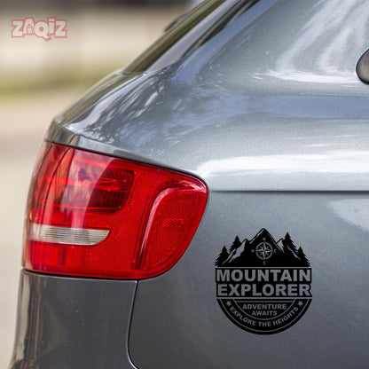 Take The Trails Adventure Sticker – Creative Vinyl for Cars, Bikes, and Travel Vehicles (Black)