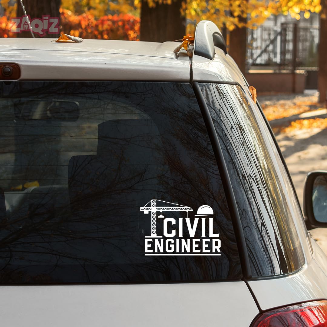 civil engineer sticker for car - professional decal for vehicles