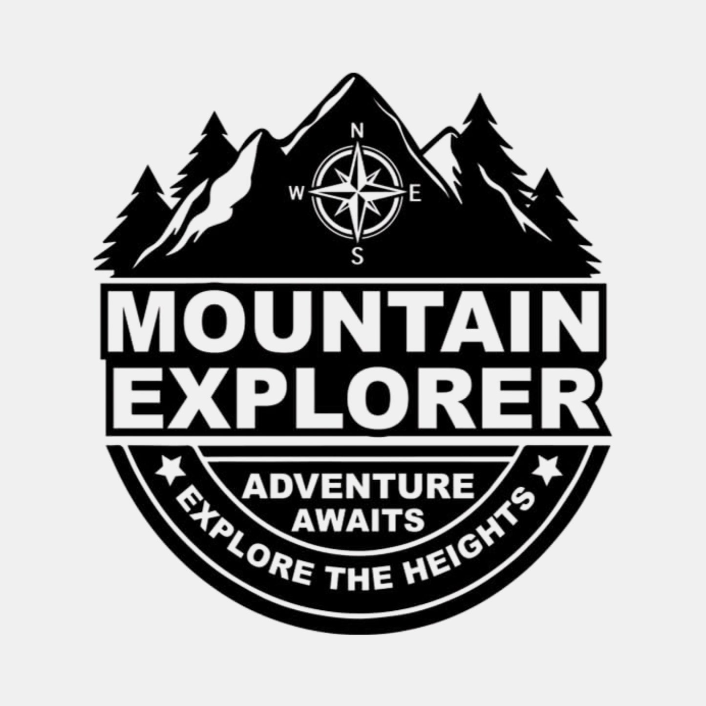 take the trails adventure sticker – creative vinyl for cars, bikes, and travel vehicles (black)