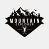 Car Stickers Exterior for Sides Hood Bumper Vinyl Die Cut Black Color Mountain Explorer Adventurous 4 X 4 Suvs Standard Decals L X H 20.00 Cm X 12.00 Cm-Self-Adhesive