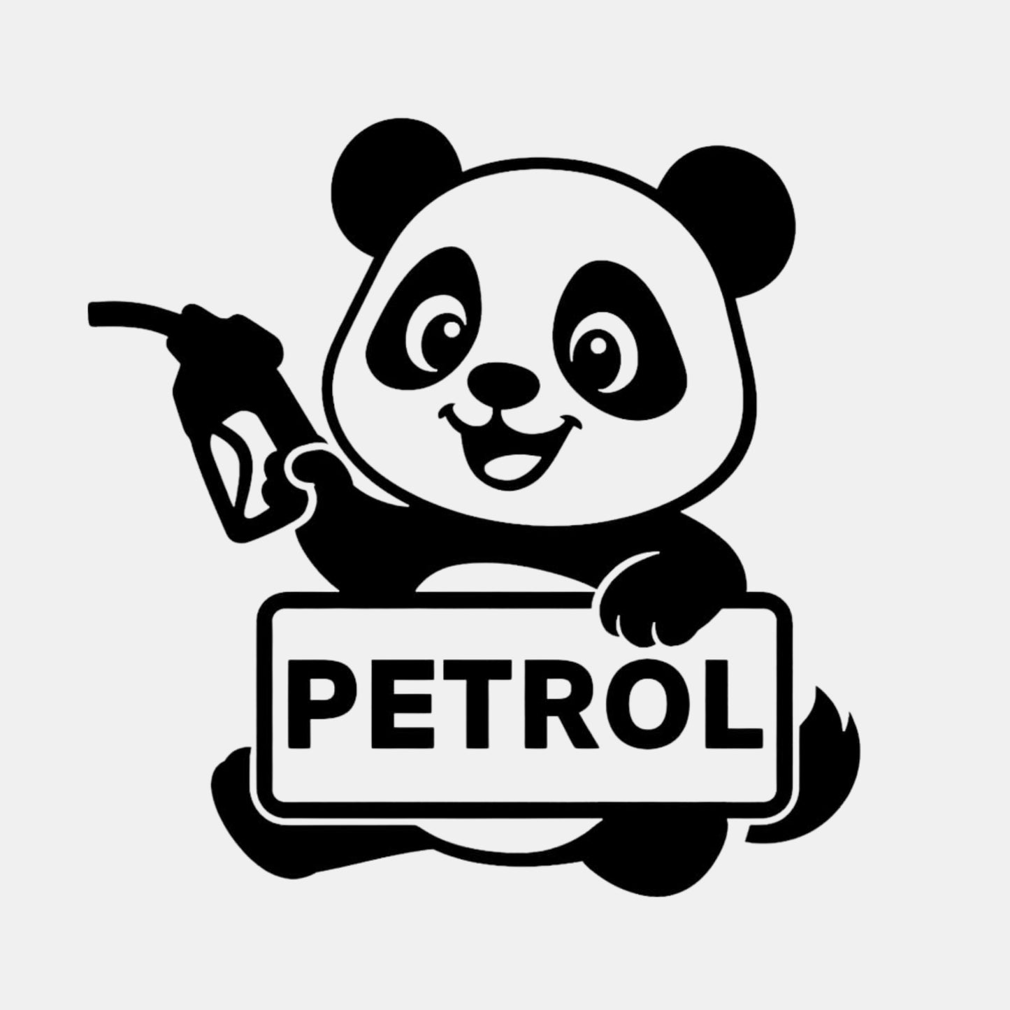 petrol sticker for car – petrol sticker for all model cars, waterproof, stylish car sticker, size 11.5x11.5 cm (pack of 1) (black)