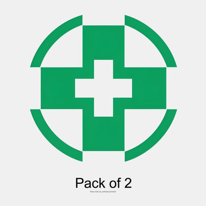 Professional Logo Sticker Vinyl Decal for Car Bike (Pack of 2), Pharmacy Sticker Size(12x12) cm,Sticker for CAR. II Pharmacy Professional Logo Sticker